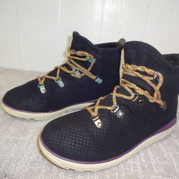 𝅺columbia Transit Mid Unisex Size 8 US Black Lace up Boot Shoes YU3560-010 - Picture 2 of 9